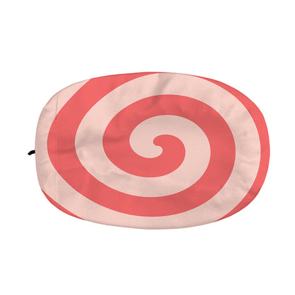 Pink Circle Swirl Print Car Side Mirror Covers