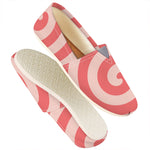 Pink Circle Swirl Print Casual Shoes