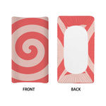 Pink Circle Swirl Print Changing Pad Cover