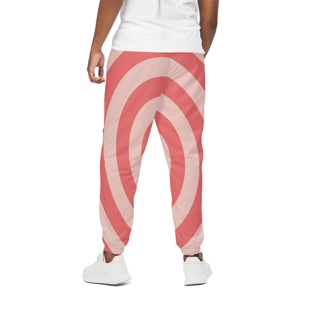 Pink Circle Swirl Print Cotton Pants