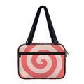 Pink Circle Swirl Print Double Strap Bible Bag