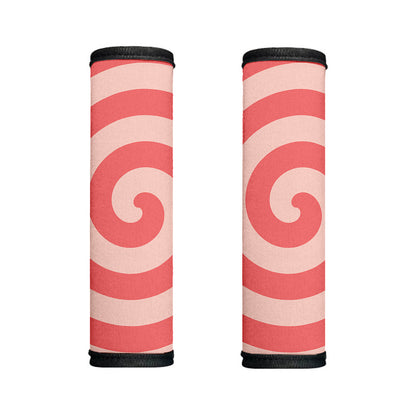 Pink Circle Swirl Print Handle Covers