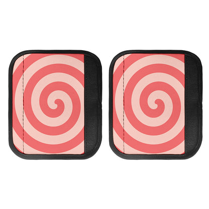 Pink Circle Swirl Print Handle Covers