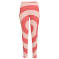 Pink Circle Swirl Print High-Waisted Pocket Leggings