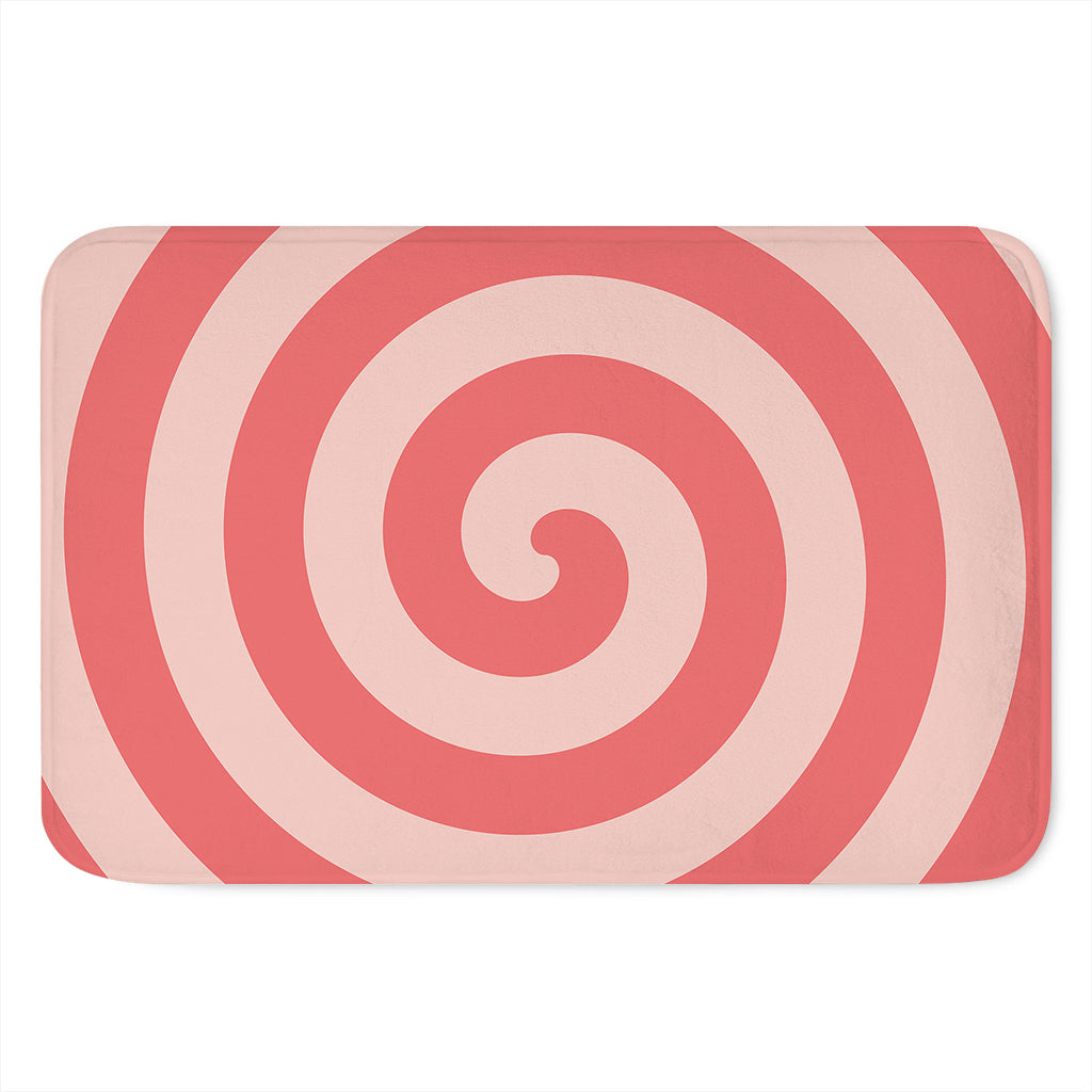 Pink Circle Swirl Print Indoor Door Mat