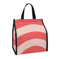 Pink Circle Swirl Print Insulated Lunch Tote