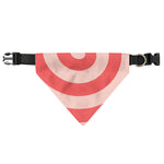Pink Circle Swirl Print Over The Collar Dog Bandana