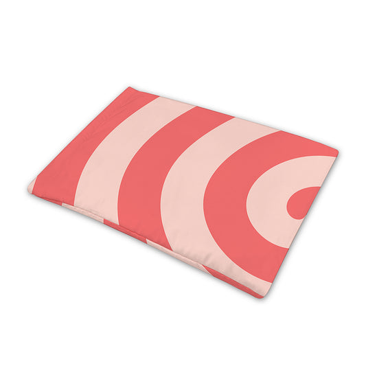 Pink Circle Swirl Print Pet Cooling Mat Cover