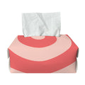 Pink Circle Swirl Print Rectangle Tissue Box Cover