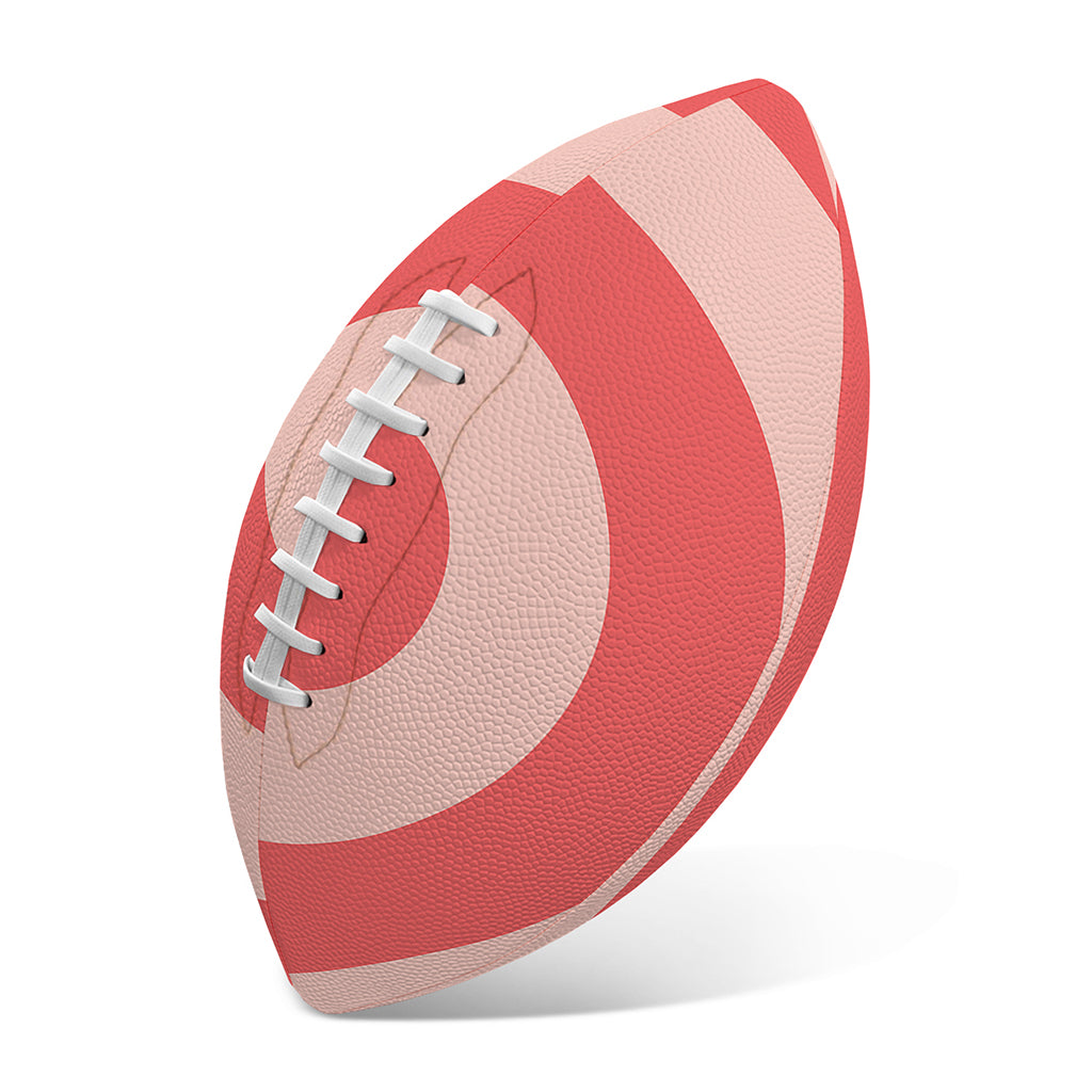 Pink Circle Swirl Print Rugby Ball