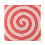 Pink Circle Swirl Print Silk Bandana