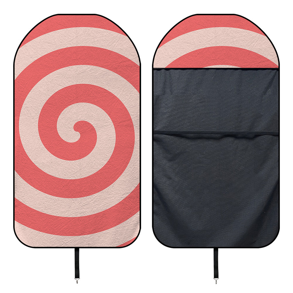 Pink Circle Swirl Print Waterproof Car Seat Cover