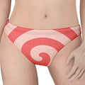 Pink Circle Swirl Print Women's Thong