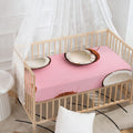 Pink Coconut Pattern Print Baby Crib Sheet
