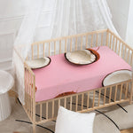 Pink Coconut Pattern Print Baby Crib Sheet