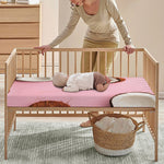 Pink Coconut Pattern Print Baby Crib Sheet