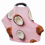 Pink Coconut Pattern Print Baby Seat Cover