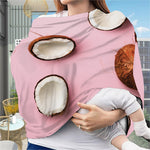 Pink Coconut Pattern Print Baby Seat Cover