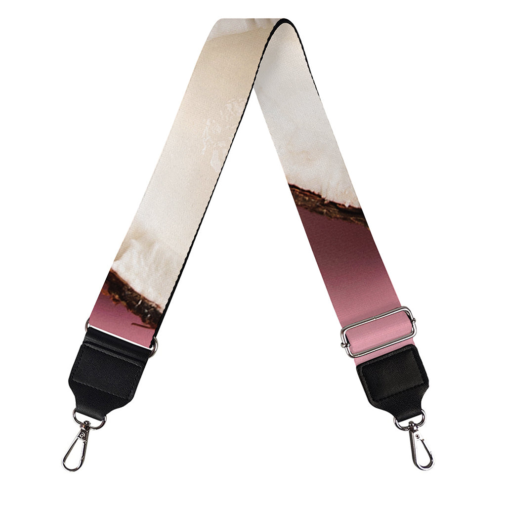 Pink Coconut Pattern Print Bag Strap
