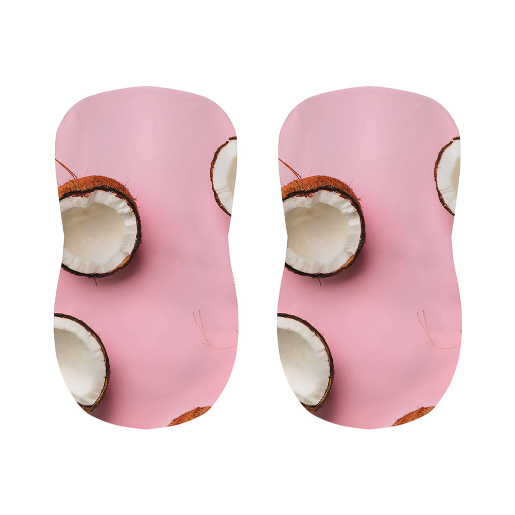 Pink Coconut Pattern Print Bar Stool Covers