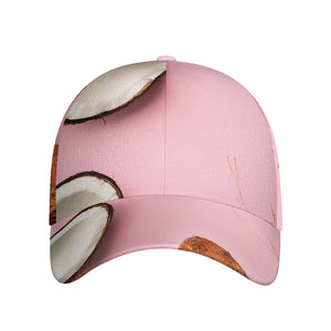 Pink Coconut Pattern Print Baseball Cap