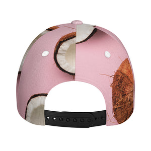 Pink Coconut Pattern Print Baseball Cap