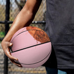 Pink Coconut Pattern Print Basketball