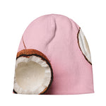 Pink Coconut Pattern Print Beanie