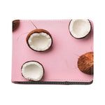 Pink Coconut Pattern Print Bifold Wallet