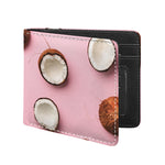 Pink Coconut Pattern Print Bifold Wallet