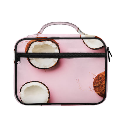 Pink Coconut Pattern Print Briefcase Bible Bag