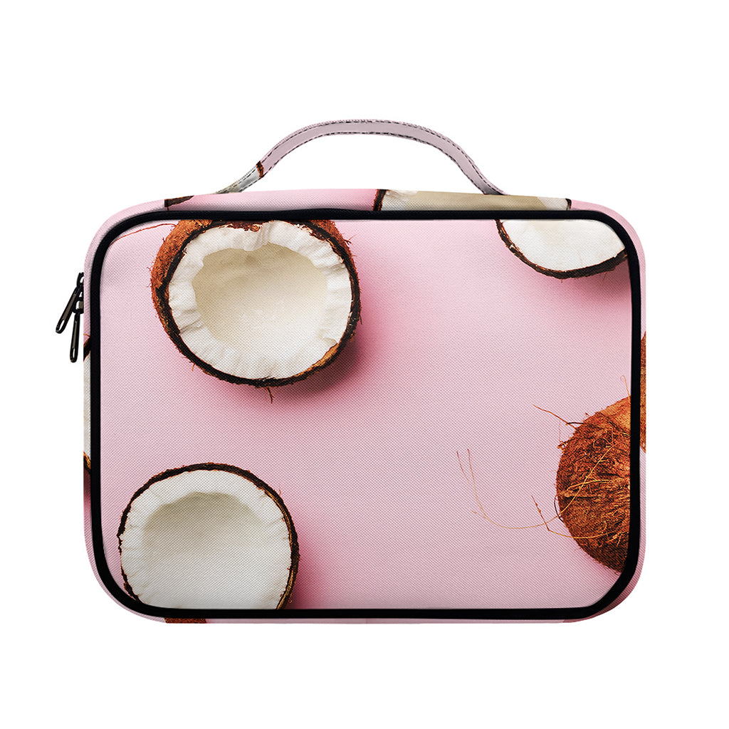 Pink Coconut Pattern Print Briefcase Bible Bag