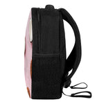 Pink Coconut Pattern Print Casual Backpack