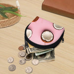 Pink Coconut Pattern Print Coin Purse