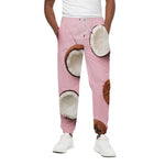 Pink Coconut Pattern Print Cotton Pants
