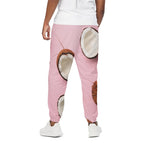 Pink Coconut Pattern Print Cotton Pants