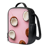 Pink Coconut Pattern Print Crossbody Lunch Bag