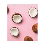 Pink Coconut Pattern Print Curtain