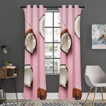 Pink Coconut Pattern Print Curtain