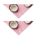 Pink Coconut Pattern Print Dog Bandana