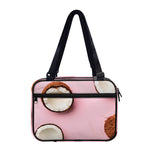 Pink Coconut Pattern Print Double Strap Bible Bag