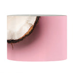 Pink Coconut Pattern Print Drum Lamp Shade
