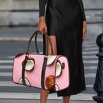 Pink Coconut Pattern Print Duffle Bag