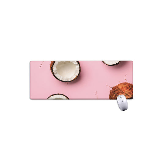 Pink Coconut Pattern Print Extended Mouse Pad