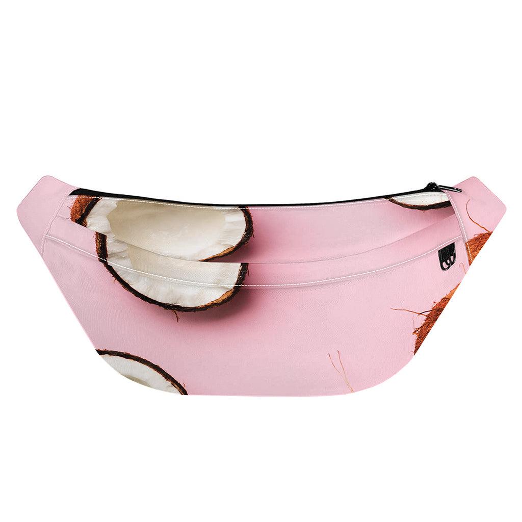 Pink Coconut Pattern Print Fanny Pack