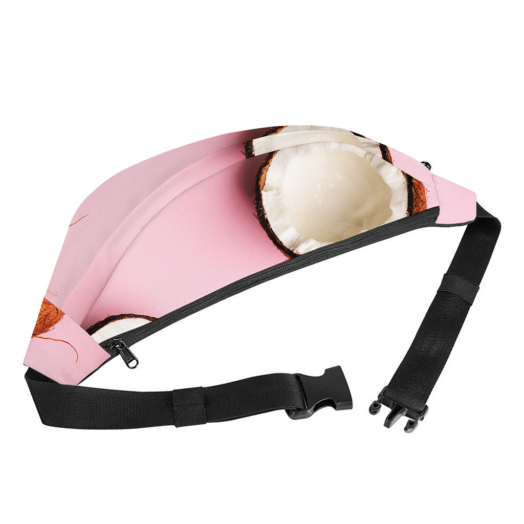 Pink Coconut Pattern Print Fanny Pack