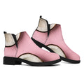 Pink Coconut Pattern Print Flat Ankle Boots