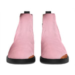 Pink Coconut Pattern Print Flat Ankle Boots