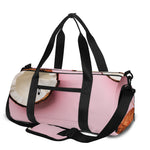 Pink Coconut Pattern Print Gym Bag