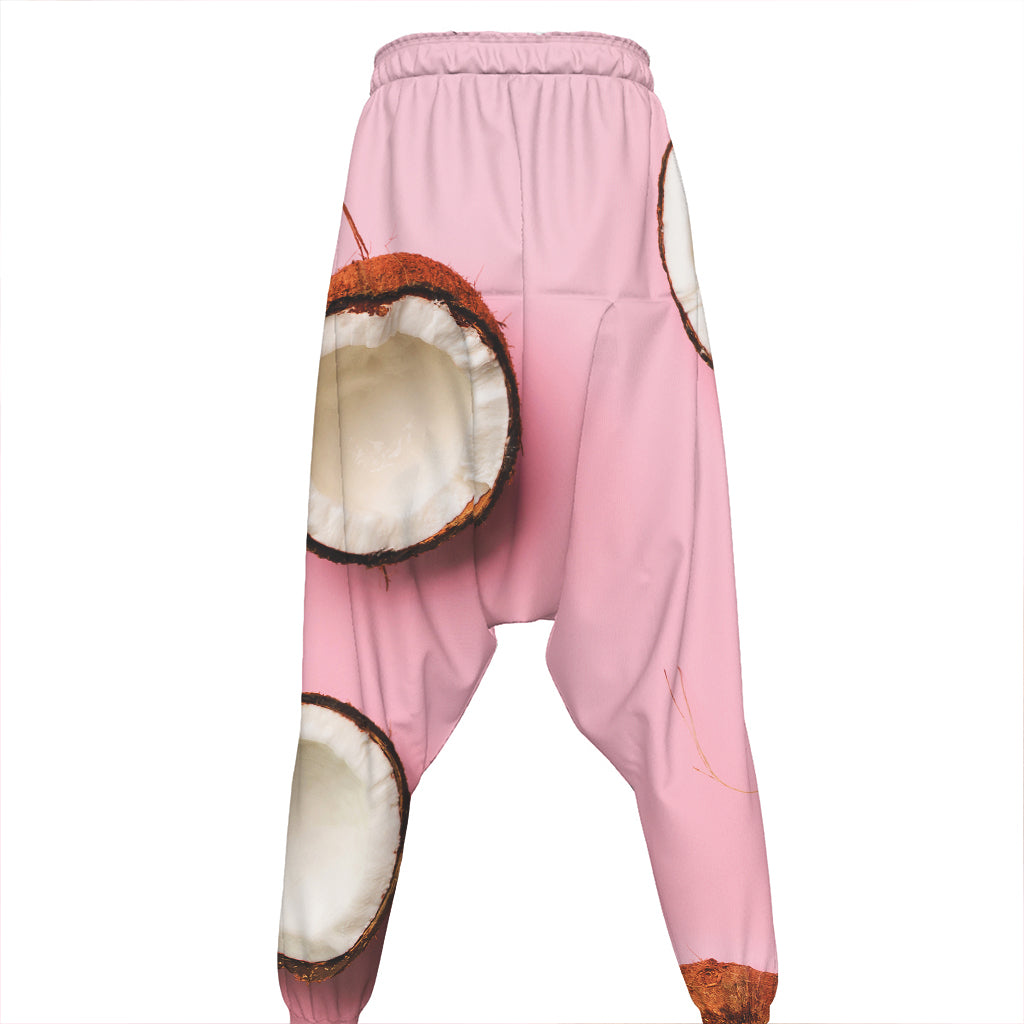 Pink Coconut Pattern Print Hammer Pants